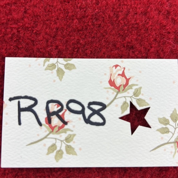 baya red wool embroidered cardigan jacket - Picture 10 of 10